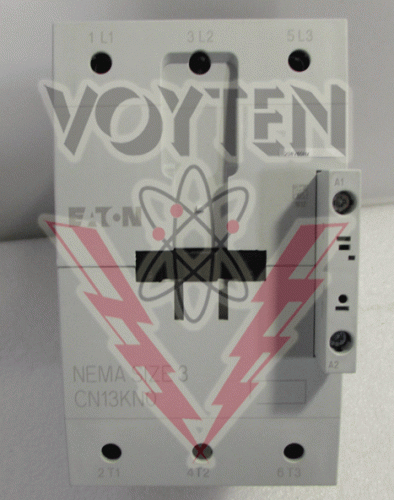 EATON SPACE SAVING CONTACTOR 3 POLE 208 VAC NEMA SIZE 3 COIL 208 50 HP CAT# CN13KN000E