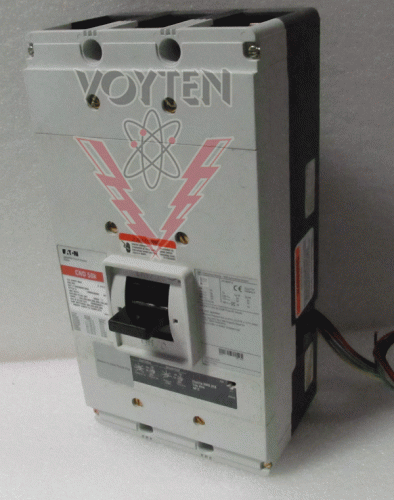 EATON INDUSTRIAL CIRCUIT BREAKER 3 POLES 800 AMPS 600 VAC WITH DIGITRIP RMS 310 AND AUXILIARY SWITCH 1A1B CAT# CND3800T36W STYLE# 1488D02G82