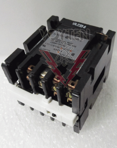 GE INDUSTRIAL RELAY 10 AMPS 300 VAC MAX. 3 N.O. CONTACTS COIL 115-120 VAC 60 HZ 110 VAC 50 HZ CAT# CR120A03002AA