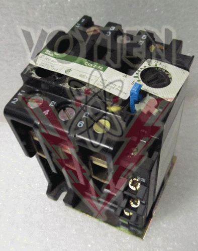 SPRECHER+SCHUH OVERLOAD RELAY 3 POLES 72.5 AMPS 600 VAC 1 N.O. 1 N.C. SETTING RANGE 58-72.5 AMPS CAT# CTA3-72