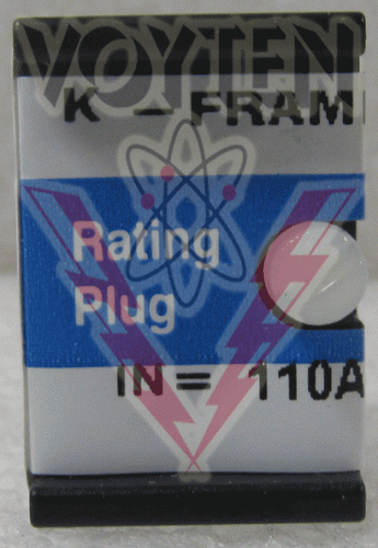 EATON CUTLER HAMMER RATING PLUG, 110 AMP, K FRAME, CAT # ORPK125A110