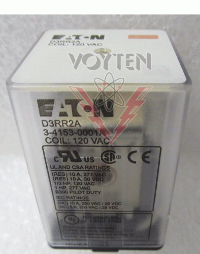 D3RR2A Relay by Eaton, Cutler Hammer or Westinghouse