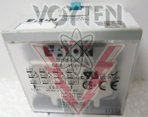 D7PF4AA1 Relay by Eaton, Cutler Hammer or Westinghouse