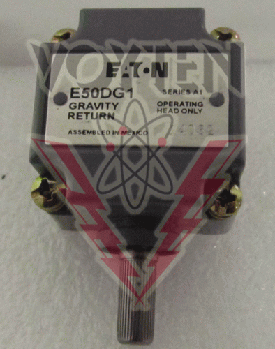 EATON LIMIT SWITCH NEMA HOUSING SIDE ROTARY GRAVITY RETURN OPERATING HEAD ONLY CAT# E50DG1