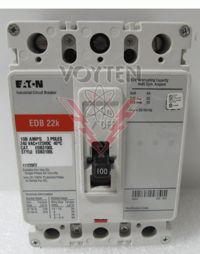 EDB3100L Breaker