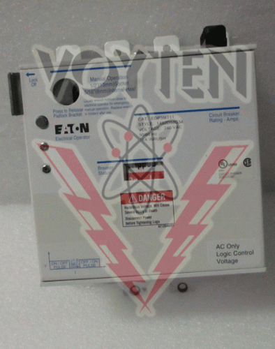 EATON ELECTRICAL OPERATOR FOR KD HKD CIRCUIT BREAKERS 240 VAC 50/60 HZ 16 A IN RUSH CAT# EOP3MT11 STYLE# 1492D94G34