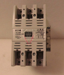 EATON FREEDOM SERIES DEFINITE PURPOSE CONTACTOR 3 POLES 120 AMPS 600 VAC COIL 550 VAC 50 HZ 600 VAC 60 HZ CAT# C25HNE3120DC