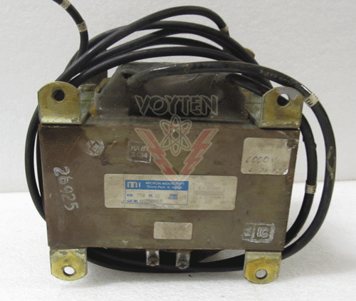 MICRON TRANSFORMER 750 kVA, pri-4200, sec- 120, 60 HZ, TEMP CLASS- 105 CAT # HN750H15