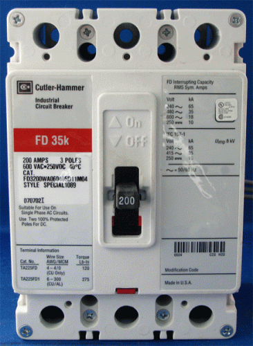 FD3200WA060405D11M04 Circuit Breaker