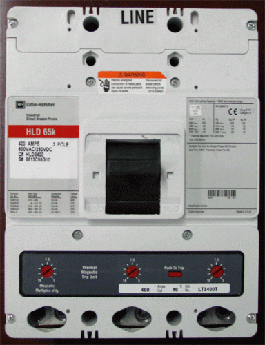HLD3400 with LT3400T Trip Unit Circuit Breaker