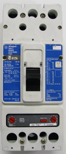 JD2250F w/ JT2225TV Trip Unit Circuit Breaker