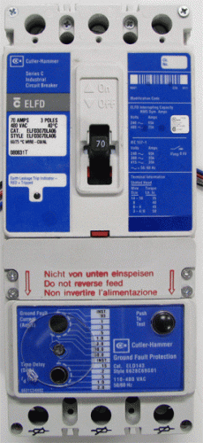 ELFD3070LA06 w/ Trip Unit ELD143 Circuit Breaker