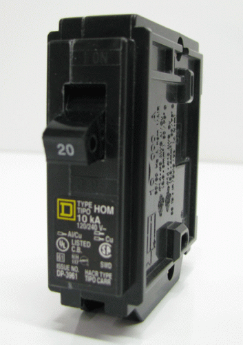 HOM120 Arc/Ground Fault Breaker by Square D