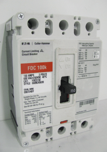 FDC3150 Circuit Breaker by Eaton, Cutler-Hammer or Westinghouse