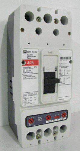 JD3250F w/ Trip Unit JT3150T Circuit Breaker by Eaton, Cutler-Hammer or Westinghouse