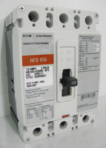 HFD3110 Circuit Breaker by Eaton, Cutler-Hammer or Westinghouse