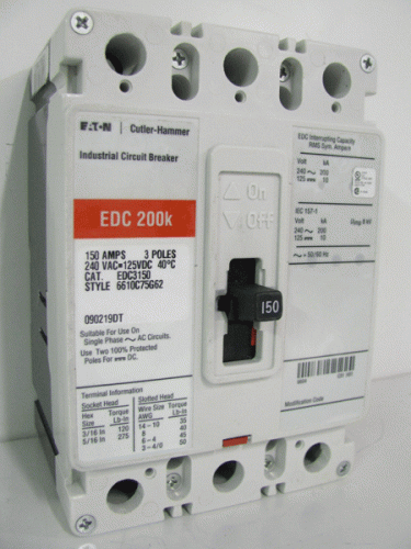 EDC3150 Circuit Breaker by Eaton, Cutler-Hammer or Westinghouse