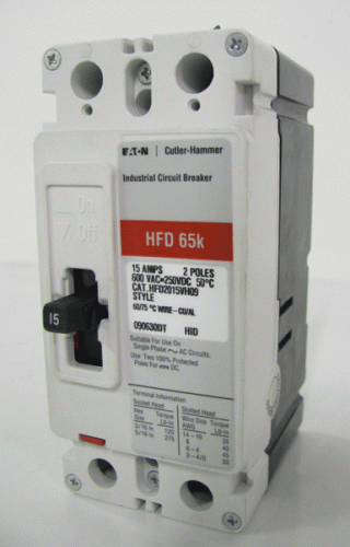 HFD2015VH09 Circuit Breaker by Eaton, Cutler-Hammer or Westinghouse