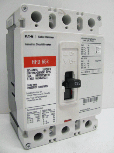 HFD3225BP10 Circuit Breaker by Eaton, Cutler-Hammer or Westinghouse