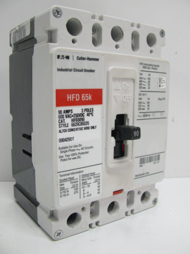 HFD3090 Circuit Breaker by Eaton, Cutler-Hammer or Westinghouse