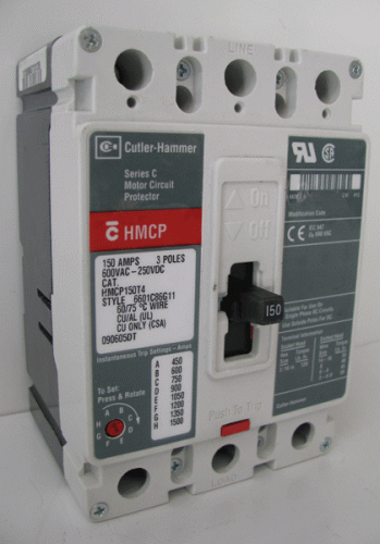 HMCP150T4 w/ Trip Unit IN 450-1500 Circuit Breaker by Eaton, Cutler-Hammer or Westinghouse