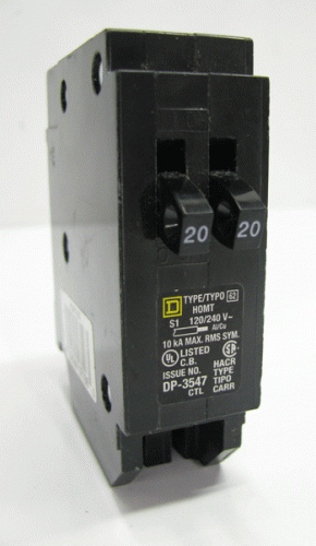 HOMT2020 Arc/Ground Fault Breaker by Square D