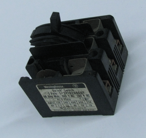 371D266G01 Disconnect Switch by Eaton, Cutler_Hammer or Westinghouse