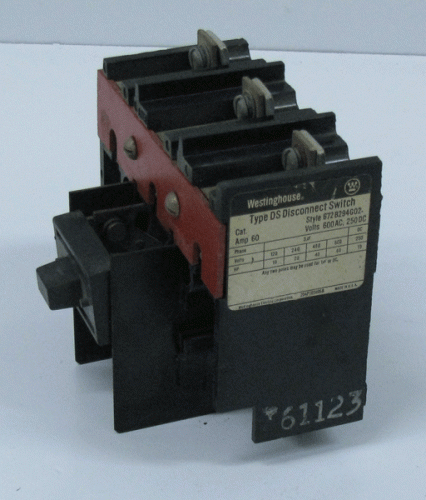 672B294G02 Disconnect Switch by Eaton, Cutler_Hammer or Westinghouse