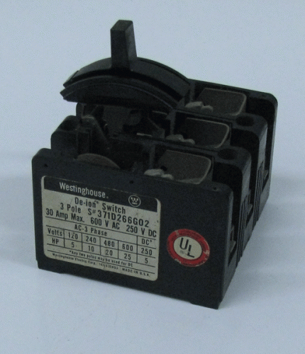 371D266G02 Disconnect Switch by Eaton, Cutler_Hammer or Westinghouse