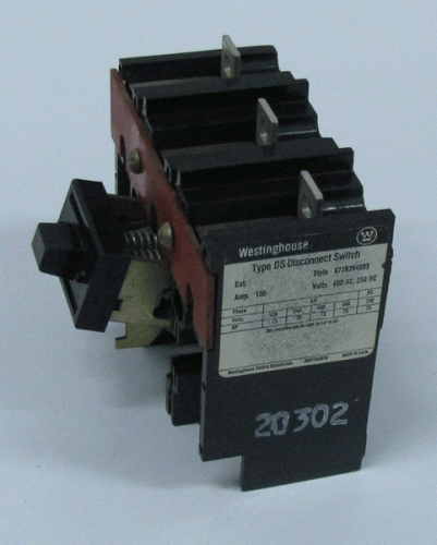 672B294G03 Disconnect Switch by Eaton, Cutler_Hammer or Westinghouse