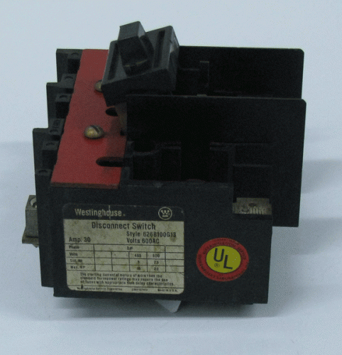 626B100G13 Disconnect Switch by Eaton, Cutler Hammer or Westinghouse