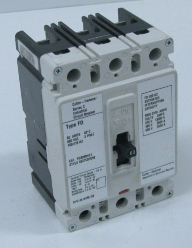 FD3060H01 Circuit Breaker by Eaton, Cutler Hammer or Westinghouse