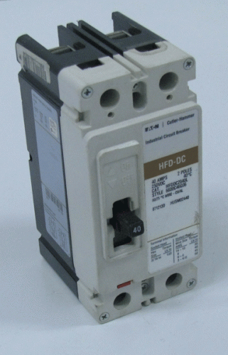 HFDDC2040L Circuit Breaker by Eaton, Cutler Hammer or Westinghouse