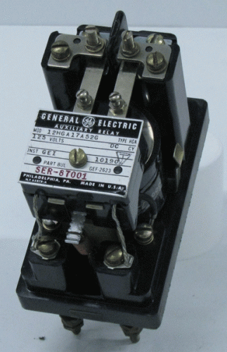 12HGA17A52G Auxillary Relay by General Electric
