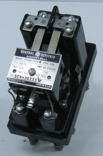 12HGA11A70G Auxillary Relay by General Electric