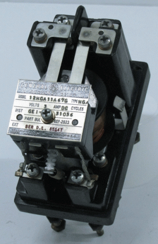 12HGA11A67G Auxillary Relay by General Electric