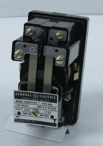 12HGA11A52F Aux Relay by Eaton, Cutler Hammer or Westinghouse
