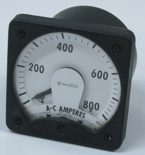 291B461A27 AC Amp Meter by Eaton, Cutler Hammer or Westinghouse