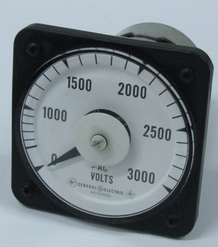 50-103021PZ0A2 AC Volt Meter by General Electric