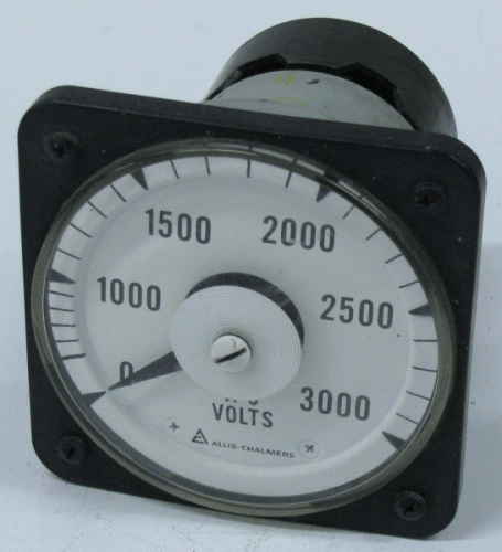 50-103021PZUA2AAD AC Volt Meter by Allis Chalmers