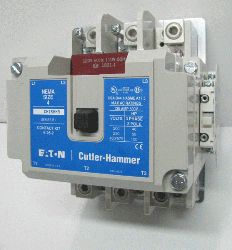 CN15NN3A Contactor by Eaton, Cutler Hammer or Westinghouse