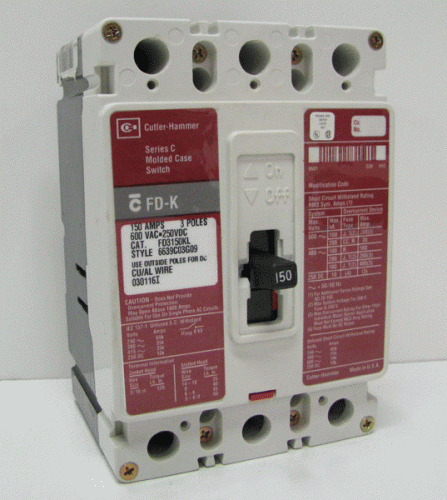 FD3150KL Eaton, Cutler Hammer or Westinghouse Circuit Breaker