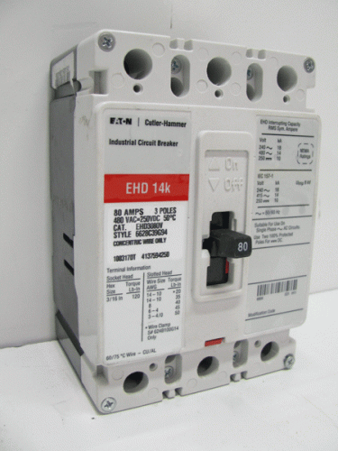 EHD3080V Eaton, Cutler Hammer or Westinghouse Circuit Breaker