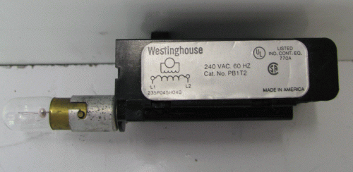 PB1T2 Pushbutton by Eaton, Cutler Hammer or Westinghouse