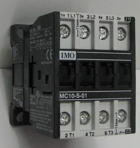 Contactor MC10-S-01-110 IMO 110VAC 4kW 1NC MC10S01110