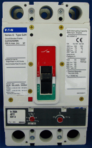 GJH3250NN w/ Trip Unit CAT A In 250 AMP Circuit Breaker