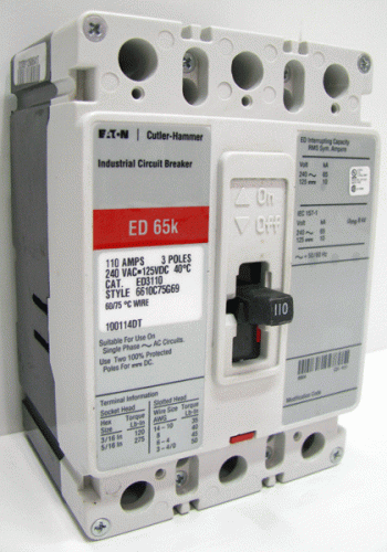 ED3110 Eaton, Cutler Hammer or Westinghouse Circuit Breaker
