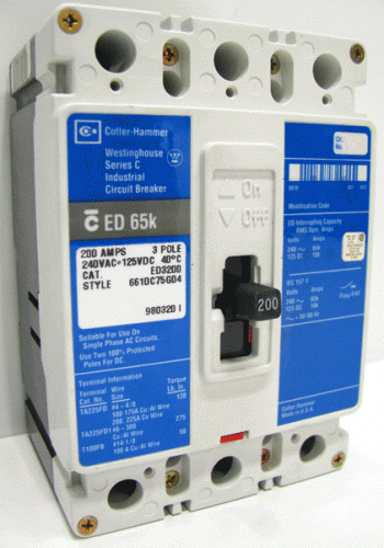 ED3200 Eaton, Cutler Hammer or Westinghouse Circuit Breaker
