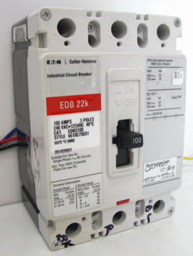 EDB3100 Eaton, Cutler Hammer or Westinghouse Circuit Breaker