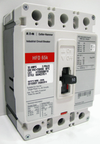 HFD3050BP10 Eaton, Cutler Hammer or Westinghouse Circuit Breaker